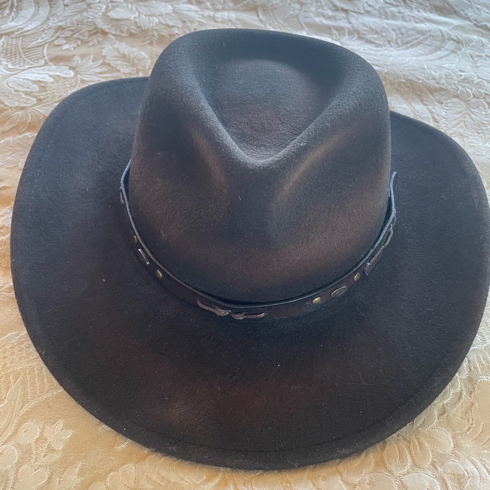 Brown Wool Outback Cowboy hat